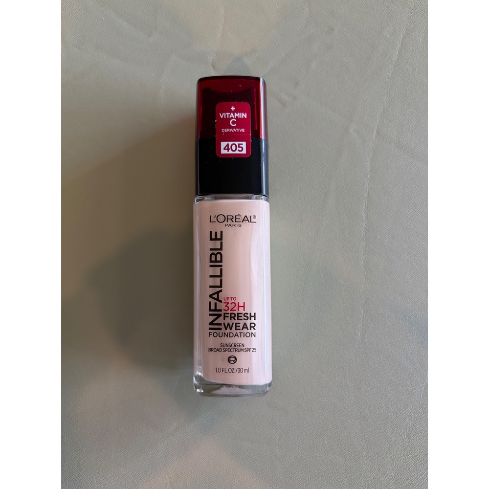 L'Oreal Infallible 32H Fresh Wear Foundation 405 Porcelain SPF 25 1oz New